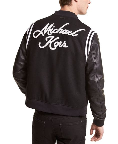 michael kors mens varsity jacket|michael kors men's winter jacket.